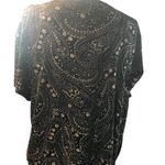 JBS Black Rose Gold Sparkle Blouse Size 3X Red Photo 6
