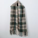 Mango Chunky Wool Plaid Scarf Photo 1