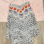 Mara Hoffman  Mini Dress Peacock Print Gray Size Small *WORN ONCE* Photo 4