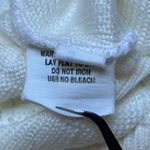 Vintage Retro 80s/90s Women's Small White Cable Knit Sweater Cottagecore Coastal Photo 8