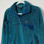 Patagonia  Re-Tool Snap T Fleece Pullover Size Medium Jacket Teal Sweater Women’s Photo 1