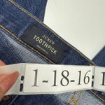 J.Crew  Jeans Womens Size 29 Blue Toothpick Ankle Dark Wash Cotton Spandex Photo 2