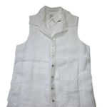 NWT Finley Sleeveless Jenna in White Linen Sleeve Button Down Shirt Dress L Size L Photo 2