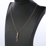 Carerra y Carerra 18k Yellow Gold & Diamond Tao Bamboo Stick Pendant Necklace Photo 1