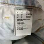 American Eagle Outfitters light wash mom jeans distressed women’s size 18 Photo 6