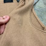 barney's new york 100% Cashmere Light Tan Shrug Cardigan Waterfall Vest Sz S Photo 6