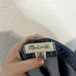 Madewell  Wide Leg Crop Jeans Womens Size 32 Blue Raw Hem Front Pocket Photo 5