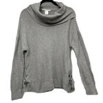 Kaisely Anthropologie Knit Pull Over Cowl Turtleneck Sweater Large Photo 8