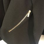 Calvin Klein Black and Gold  Ribbed Flyaway Jacket Size M Photo 2