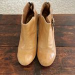 Very Volatile  Tan Leather Heeled Ankle Boots w/Buckle 3" Size 8.5 Photo 3