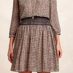 Anthropologie Vanessa Virginia Callista Brown Black Long Sleeve Dress Large Photo 0