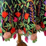 Jovani JVN  Womens Formal Dress 6 Cocktail Holiday Party Velvet Retro Embroider Photo 1