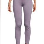 Good American NWT Seamless Striped Ribbed Leggings Dusty Violet Size L/XL 3/4 Photo 0