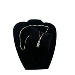 Boy charm necklace pendant 925 marking boy with overalls Silver Photo 2