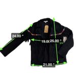 Andree by Unit Andree’ by Unit black faux suede fringed open jacket, NEW with tags size S Photo 5