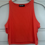 Tally Weijl Orange tank top with cutouts  Photo 0
