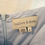 Sachin & Babi x Anthropologie Light Blue Ruffle Hem Midi Dress Size 2 Photo 2