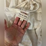 Anthropologie  Cloth & Stone Linen Striped Beige /  Ivory Midi Dress Size 1XL Photo 2