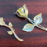 VTG Floral Brooch Lot of 6 Sarah Coventry K&T More Boho Cottage Core Gold Photo 6