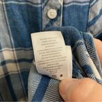 Rails  Hunter Ocean Blush distressed blue plaid long sleeve button up shirt M Photo 3