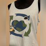 Disney EUC  Blue and Green Wall-E Earth Graphic tank size small Photo 2