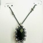 Kendra Scott Women's Necklace Long Pyrite Brown Brett Pendant New In Package Photo 0