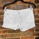 Hudson  White Wash Denim Hampton Cuffed Jean Shorts Women's Size 26 Photo 1
