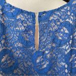 Lavender Brown  Blue Lace Sleeveless Top Medium Photo 5
