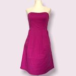 Fossil Y2K  Strapless Midi Dress Size XS Fuchsia Minimalist Clean Girl Midi Photo 13