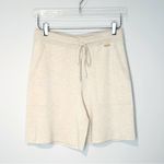 St. John Santana Wool Knit Drawstring Ivory Beige Walking Shorts Size S Photo 11