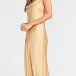 Show Me Your Mumu SMYM Verona satin midi dress in true gold NEW SMALL Photo 0