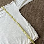 Three Dots  oversized drawstring metallic sweatshirt top Photo 8