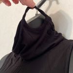 Women’s size S/M black turtleneck, tank top, with ear loops for masking. Photo 3