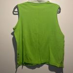 Disney - Vintage Neon Green Winnie The Pooh & Piglet Design Embroidered Vest- XL Photo 4