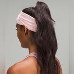 Lululemon  NWT Ribbed Nulu Twist Front Headband Strawberry Milkshake Photo 1