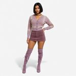 Witty Fox Cottagecore Plaid Crop Cardigan Sweater Pink Tan Size S Photo 5