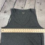 Madewell  Heather Gray Knit Dress Shirt Strapless size Large 100% Cotton Photo 11