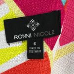 Ronni Nicole Sheath Dress Womens 6 Multicolor Geometric Sleeveless Mod Retro Photo 11