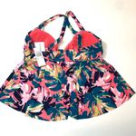 Raisin's  floral Criss-Cross Tankini Swim Top 18w Photo 7