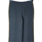 SemSem Black Dress Pants with Gold Beaded Side Seam Detail Size 2 Photo 5
