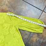 Investments  Women’s Textured Green Leaf Blouse Medium Photo 4