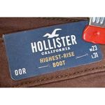 Hollister Women's Pants Highest-Rise Bootcut Leg Split Side Hem Brown 23x31 NWT Photo 5