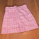 Lovers + Friends  REVOLVE Amira Notched Front Tweed Mini Skirt‎ Belt Pink Size XS Photo 5
