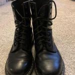 Dr. Martens VTG Dr Marten Classic Rubber Combat Boots Black Size 9 Doc Martens Lace Up Boots Photo 0