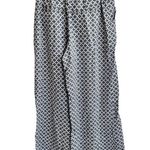 Anthropologie Maeve Callahan High Waist Wide Leg Blue Printed Pants Size 6 Photo 1