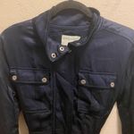 Marrakech Ellis Silky Satin Utility Jacket In Sapphire Blue Size XS Photo 14