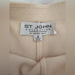 St. John  Collection by Marie Gray Santana Ivory Cream Knit Pants Wool Size 8 Photo 4