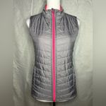 Layer 8 Women’s Reversible Puffer Vest XL Gray Pink Photo 3