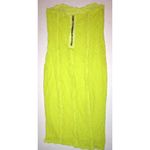 Victoria's Secret New Womens  Dress Lace Strapless Lime Green Yellow Soft S M Sexy Photo 8