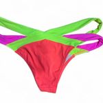 Agent Provocateur Mazzy Neon Bikini Swimsuit Top and Bottom Pink Size 4 Photo 2